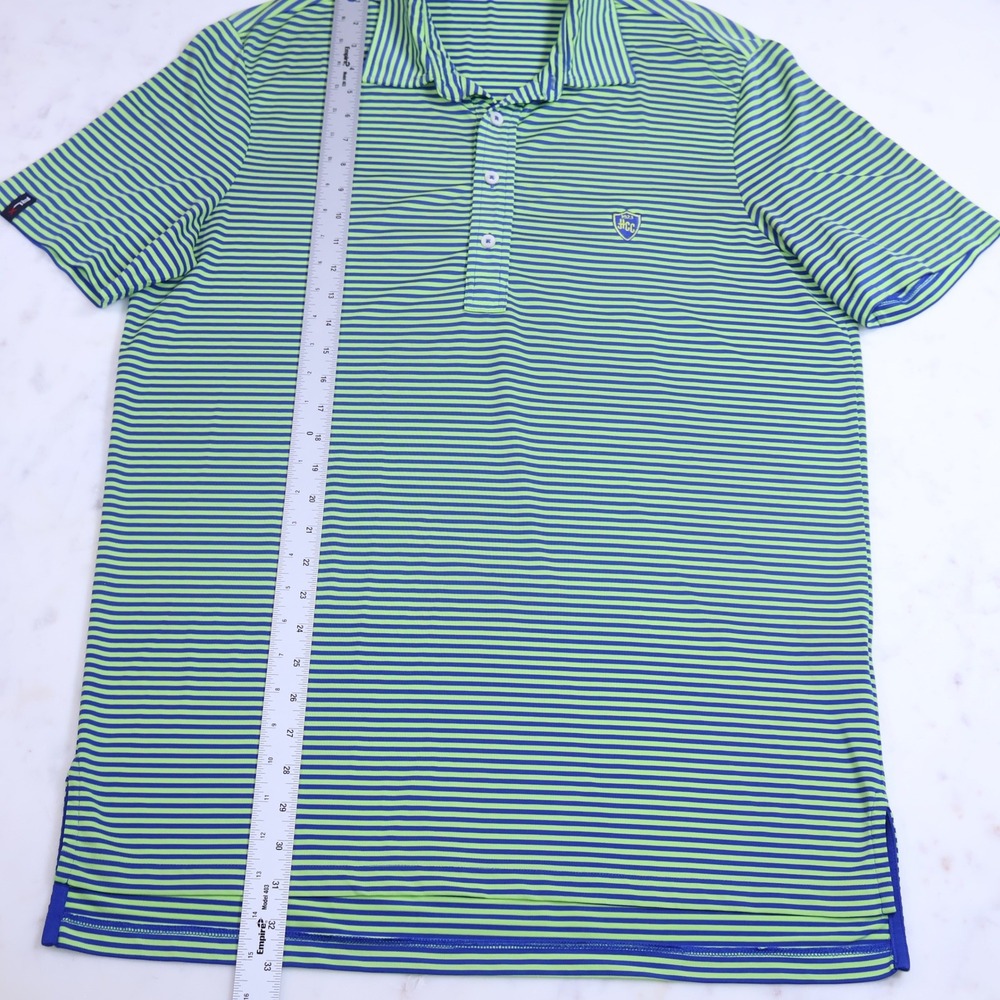 RLX Ralph Lauren Mens Medium Polo Shirt Striped HCC Country Club 1923 Maryland - Picture 8 of 12